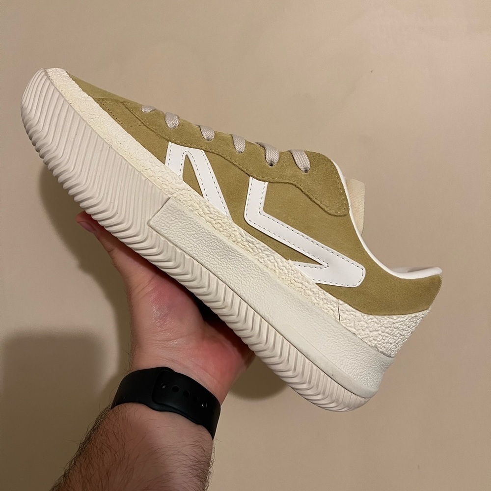 NIB Brandblack Green and Cream Sneakers - Picture 4 of 7